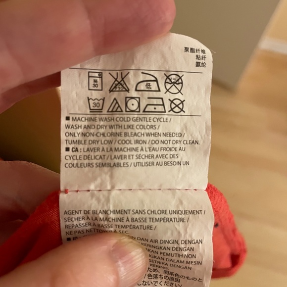 Midi wrap dress, coral, Old Navy - Picture 7 of 8